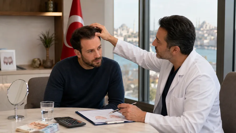 Hair transplant clinic in Istanbul, Turkey — real cost breakdown for 3,000 grafts